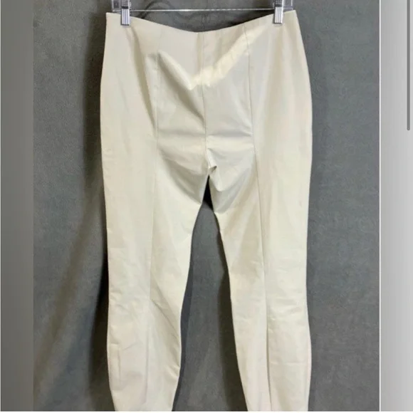 The Row Creme Cropped Skinny Pants Equestrian - Picture 2 of 5